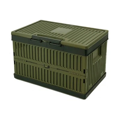 35L/60L Plastic Boxe Bins tal-Ħażna Stackable B'Għotjien